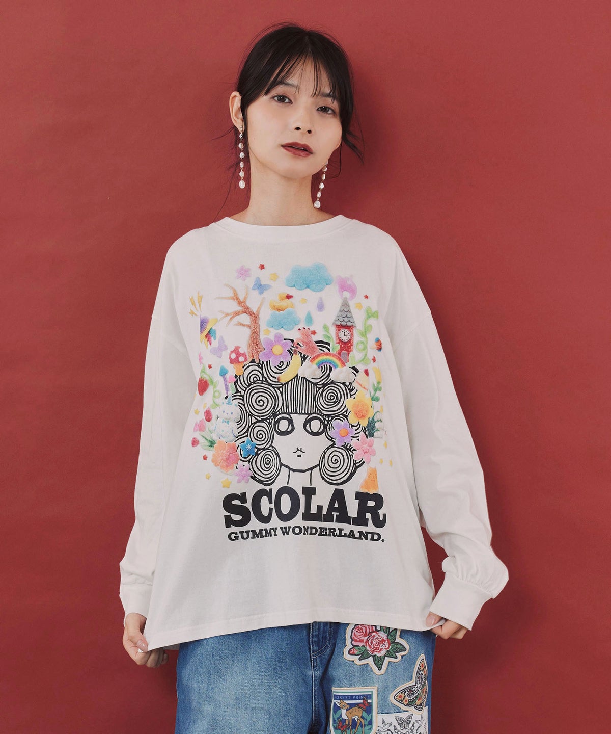 グミスカラーちゃん 発泡プリントTシャツ-4