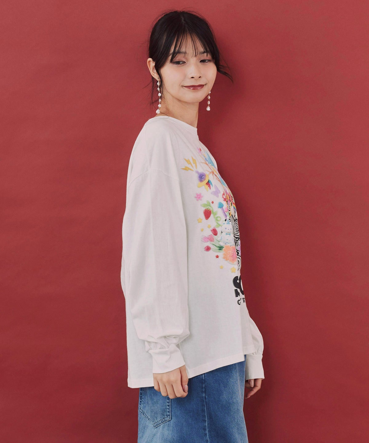 グミスカラーちゃん 発泡プリントTシャツ-5