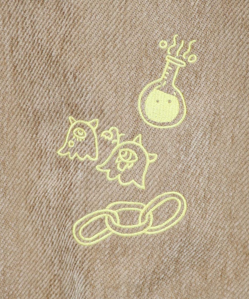 ボアorカットカルゼ キャラ刺繍ジップブルゾン-26