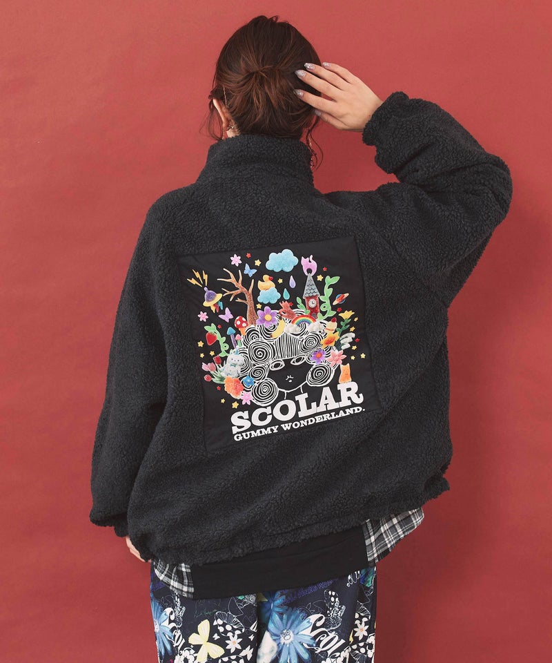ポシェット付き POPアップリケ刺繍ジャケット-12