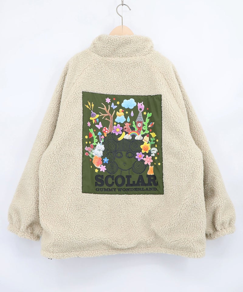 ポシェット付き POPアップリケ刺繍ジャケット-23