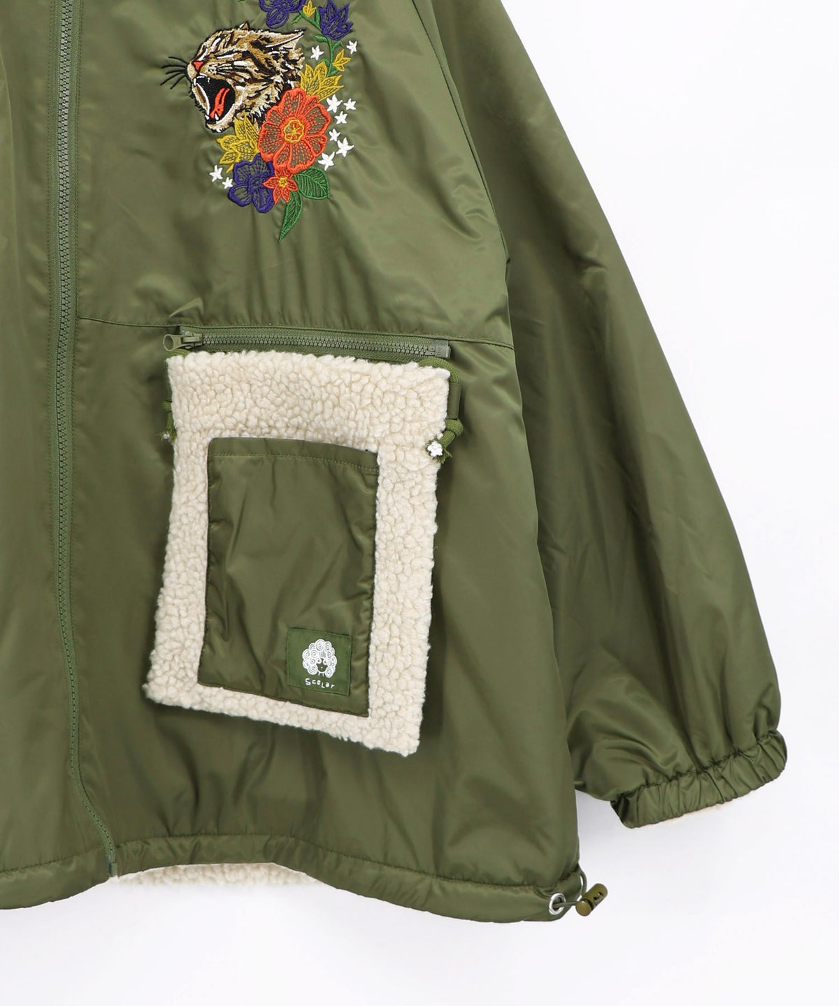 ポシェット付き POPアップリケ刺繍ジャケット-26