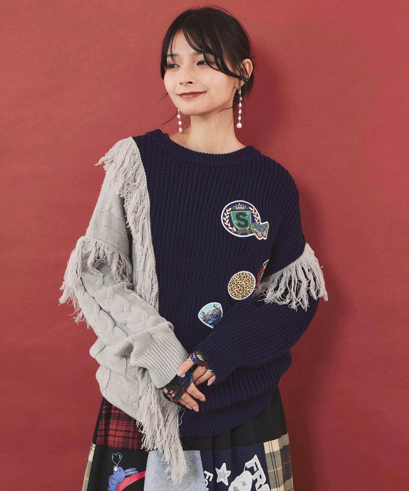 3柄展開 吸湿発熱素材 ロングスリーブTシャツ-5