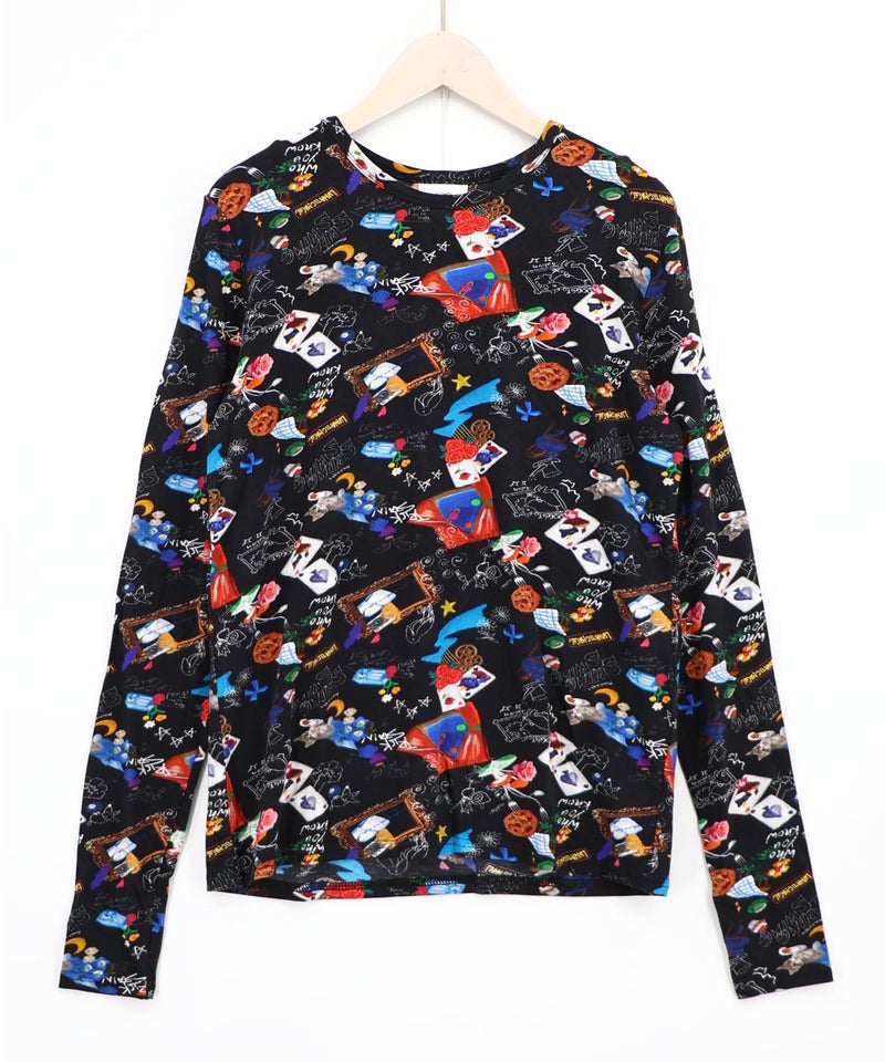 3柄展開 吸湿発熱素材 ロングスリーブTシャツ-7
