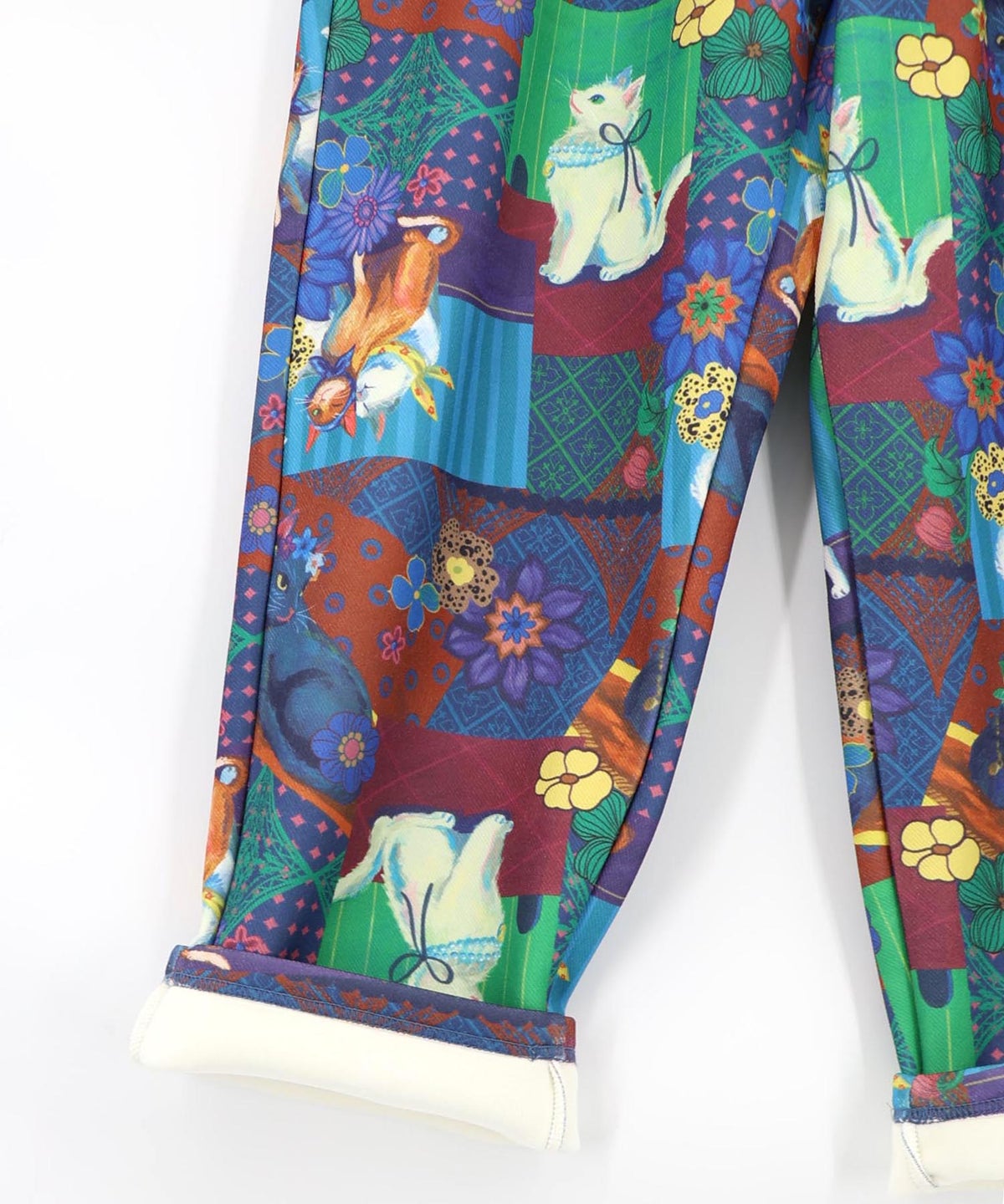 3柄展開 POP総柄あったかパンツ-23